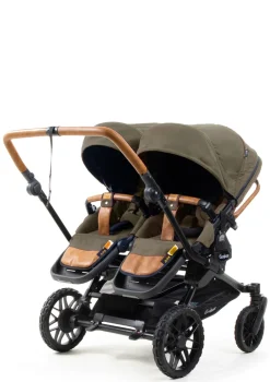 Geschwister-Kinderwagen-Set 'Double SENTO ERGO+' Outdoor Olive