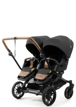 Geschwister-Kinderwagen-Set 'Double SENTO FLAT+' Outdoor Black