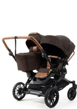 Geschwister-Kinderwagen-Set 'Double SENTO ERGO+' Outdoor Brown