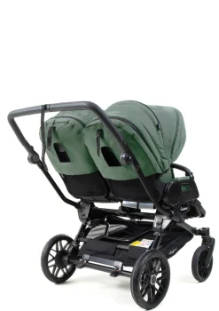 Geschwister-Kinderwagen-Set 'Double SENTO FLAT+' Urban Green