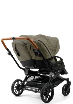 Geschwister-Kinderwagen-Set 'Double SENTO FLAT+' Outdoor Olive