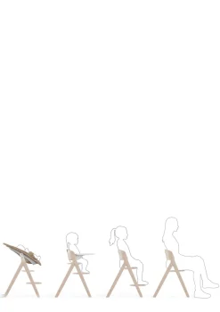 Hochstuhl 'Click & Fold' 3-in-1 Set All Natural