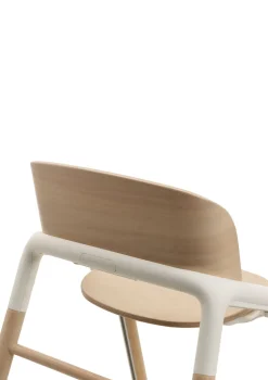 Hochstuhl 'Giraffe' neutrales Holz / Weiß