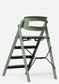 Hochstuhl 'Klapp' Recycelter Kunststoff Mineral Green