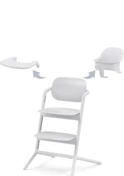 Hochstuhl 'Lemo' 3-in-1 Set All white / White