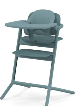 Hochstuhl 'Lemo' 3-in-1 Set Stone Blue / Mid Blue