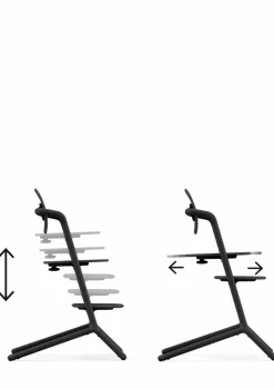 Hochstuhl 'Lemo' 3-in-1 Set Stunning Black / Black