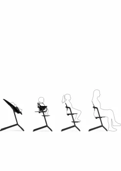 Hochstuhl 'Lemo' 4-in-1 Set Stunning Black / Black