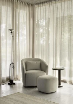 Hocker 'Gomi' Mohair Beige