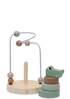 Holz Motorikschleife 'Jungle Jambo' Croco