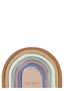 Holz Stapel-Regenbogen 'Vintage'