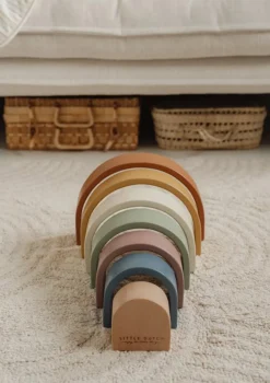Holz Stapel-Regenbogen 'Vintage'