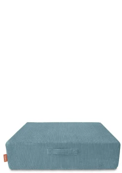 Hüpfpolster Cord Lagune Blau