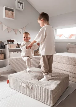 Hüpfpolster Cord Salbei Grün