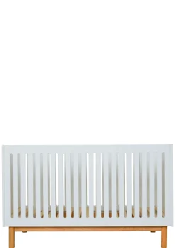 2-in-1 Babybett Bank 'Mood' Weiß 140 x 70 cm