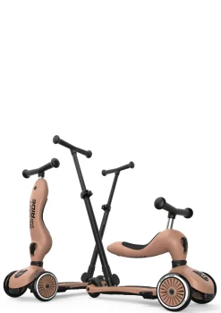 2in1 Kickboard 'Highwaykick 1 Push & Go' mocha