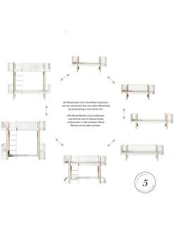 Juniorbett 'Wood Original' weiß 160 x 90 cm