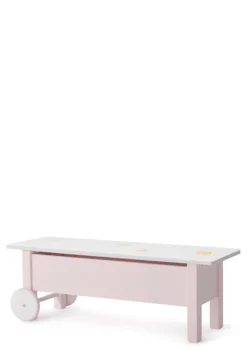 Kinderbank rosa handbemalt