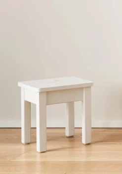 Kinderhocker hellblau handbemalt