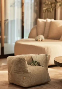 Kindersessel Cord Olive Green