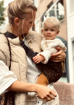 Kindertrage Brown Leopard