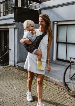 Kindertrage Grey Leopard