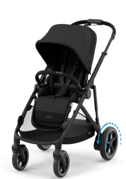 Kinderwagen 'e-Gazelle S' Black / Moon Black