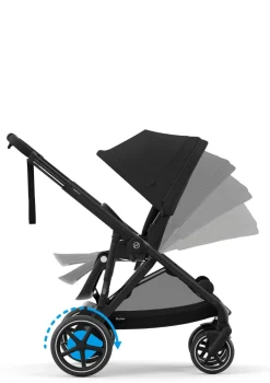 Kinderwagen 'e-Gazelle S' Black / Moon Black