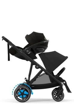 Kinderwagen 'e-Gazelle S' Black / Moon Black