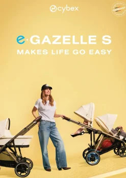 Kinderwagen 'e-Gazelle S' Silver / Stone Grey