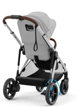 Kinderwagen 'e-Gazelle S' Silver / Stone Grey
