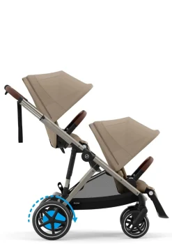 Kinderwagen 'e-Gazelle S' Taupe / Almond Beige