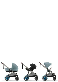 Kinderwagen 'e-Gazelle S' Taupe / Stormy Blue