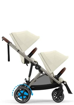 Kinderwagen 'e-Gazelle S' Taupe / Seashell Beige