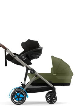 Kinderwagen 'e-Gazelle S' Taupe / Moss Green