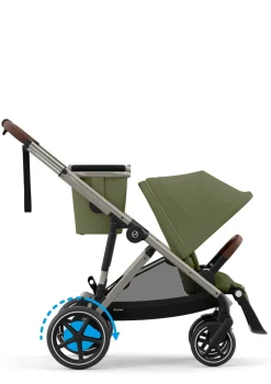 Kinderwagen 'e-Gazelle S' Taupe / Moss Green