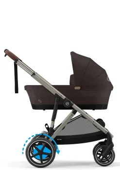 Kinderwagen 'e-Gazelle S' Taupe / Chocolate Brown