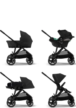 Kinderwagen 'Gazelle S' Black / Moon Black