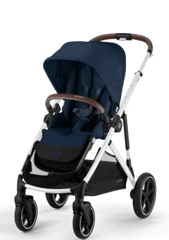 Kinderwagen 'Gazelle S' Silver / Ocean Blue