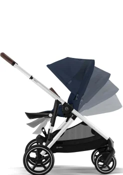 Kinderwagen 'Gazelle S' Silver / Ocean Blue