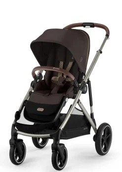 Kinderwagen 'Gazelle S' Taupe / Chocolate Brown