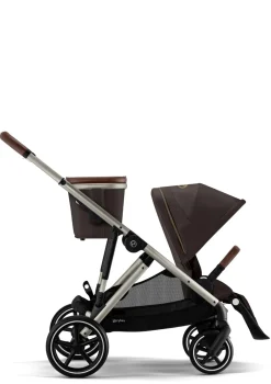Kinderwagen 'Gazelle S' Taupe / Chocolate Brown