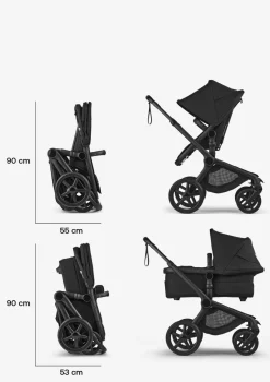 Kinderwagen-Set 'Fox 5 Renew' Schwarz / Deep Indigo