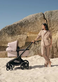 Kinderwagen-Set 'Fox 5 Renew' Schwarz / Wüstentaupe Melange