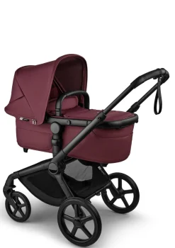 Kinderwagen-Set 'Fox 5 Renew' Schwarz / Dark Cherry