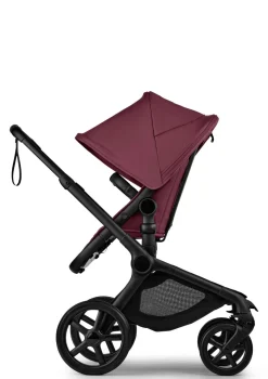 Kinderwagen-Set 'Fox 5 Renew' Schwarz / Dark Cherry