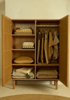 Kleiderschrank 2-türig 'Hai No Ki' Natural Ash