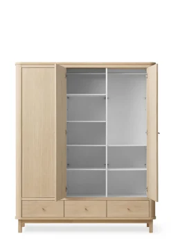 Kleiderschrank 'Wood' 3-türig Eiche