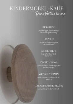 Kleiderschrank 'Wood' 2-türig weiss / Eiche