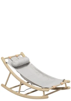 Kleinkind-Wippe 'Wood' Eiche/grau